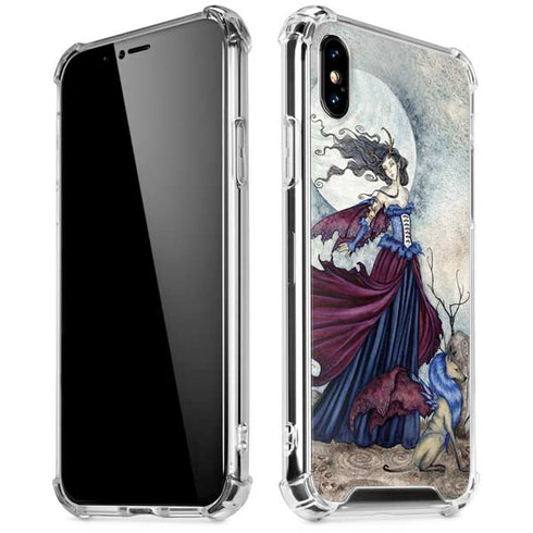 The Moon is Calling Fairy and Dragon by Amy Brown iPhone XS Max Clear Case