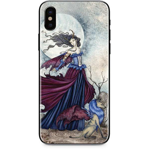 Amy Brown The Moon is Calling Fairy and Dragon iPhone XS Max Skin