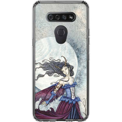The Moon is Calling Fairy and Dragon by Amy Brown LG K51/Q51 Clear Case