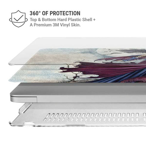 Amy Brown The Moon is Calling Fairy and Dragon MacBook Pro 15in (2016-19) Case plus Skin