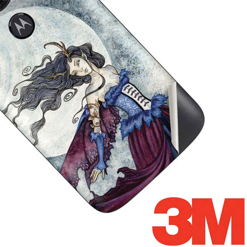 Amy Brown The Moon is Calling Fairy and Dragon Moto E5 Play Skin