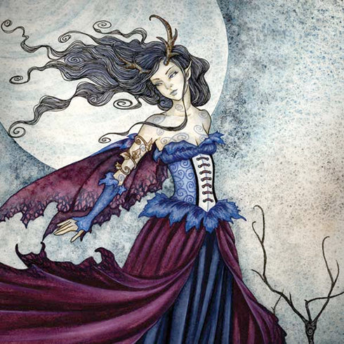 Amy Brown The Moon is Calling Fairy and Dragon Moto G6 Skin