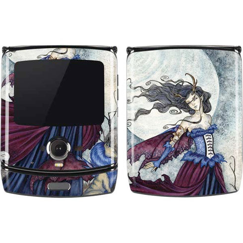 Amy Brown The Moon is Calling Fairy and Dragon Motorola RAZR Skin