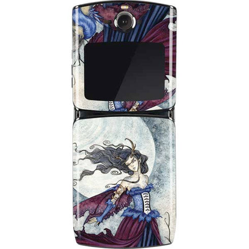Amy Brown The Moon is Calling Fairy and Dragon Motorola RAZR Skin