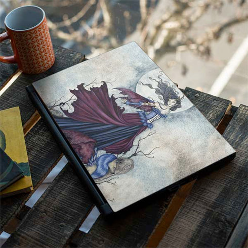 Amy Brown The Moon is Calling Fairy and Dragon MSI GS65 Stealth Laptop Skin