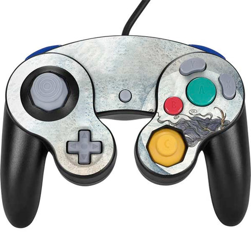 Amy Brown The Moon is Calling Fairy and Dragon Nintendo GameCube Controller Skin