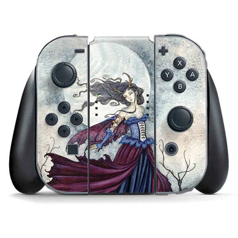 The Moon is Calling Fairy and Dragon by Amy Brown Nintendo Switch (2017-2021) Joy-Con Controller Skin
