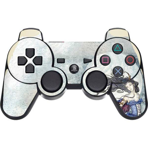 Amy Brown The Moon is Calling Fairy and Dragon PS3 Dual Shock wireless controller Skin