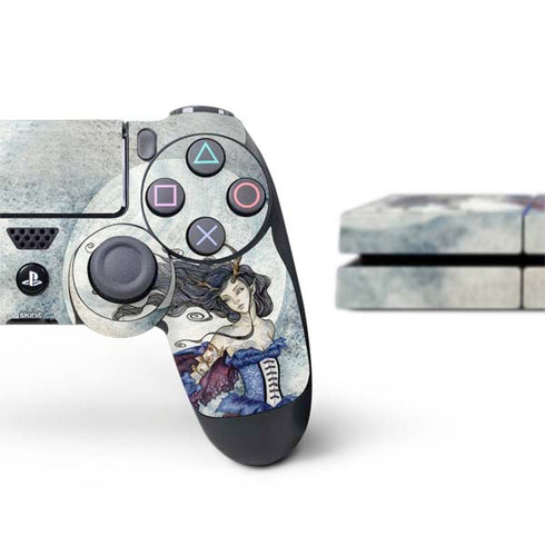 Amy Brown The Moon is Calling Fairy and Dragon PS4 Console and Controller Bundle Skin