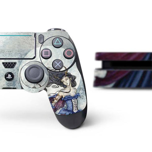 Amy Brown The Moon is Calling Fairy and Dragon PS4 Slim Bundle Skin