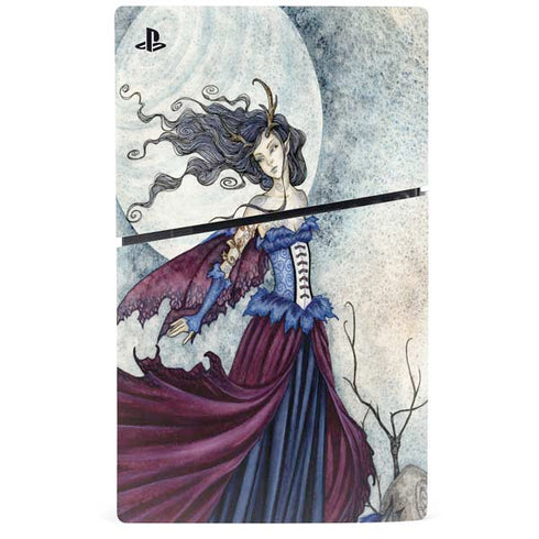 The Moon is Calling Fairy and Dragon by Amy Brown PS5 Slim Disk Bundle Skin