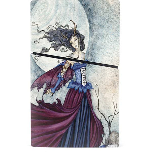 The Moon is Calling Fairy and Dragon by Amy Brown PS5 Slim Digital Edition Bundle Skin