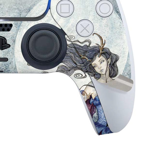 The Moon is Calling Fairy and Dragon by Amy Brown PS5 Slim Digital Edition Bundle Skin
