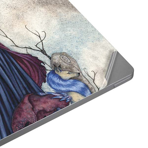 Amy Brown The Moon is Calling Fairy and Dragon Universal Laptop 12in (9.8 x 6.8in) Skin