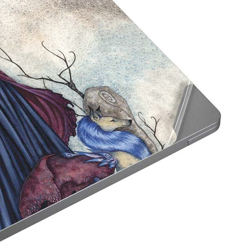 Amy Brown The Moon is Calling Fairy and Dragon Universal Laptop 16in (13 x 9.4in) Skin