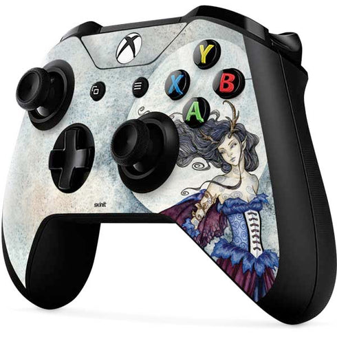 Amy Brown The Moon is Calling Fairy and Dragon Xbox One X Controller Skin