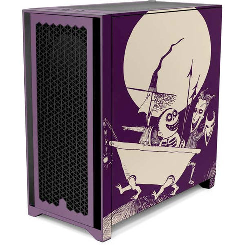 Disney The Nightmare Before Christmas Lock Shock and Barrel Art Corsair 4000D Tempered Glass Mid-Tower ATX Case Skin