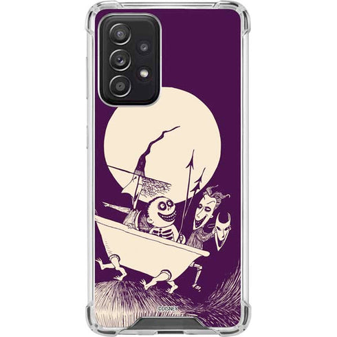 Disney The Nightmare Before Christmas Lock Shock and Barrel Art Galaxy A52 5G Clear Case