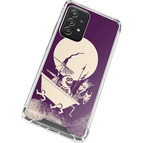 Disney The Nightmare Before Christmas Lock Shock and Barrel Art Galaxy A52 5G Clear Case