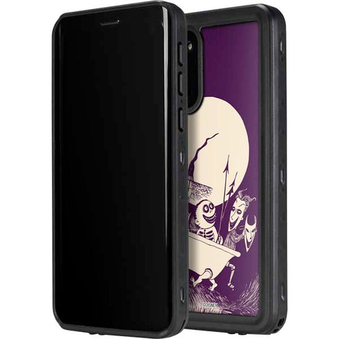 Disney The Nightmare Before Christmas Lock Shock and Barrel Art Galaxy S20 Plus Waterproof Case