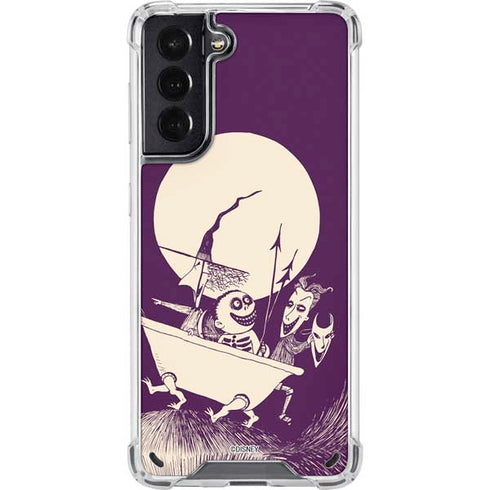 Disney The Nightmare Before Christmas Lock Shock and Barrel Art Galaxy S21 5G Clear Case