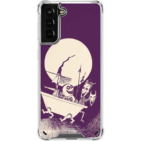 Disney The Nightmare Before Christmas Lock Shock and Barrel Art Galaxy S21 Plus 5G Clear Case