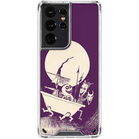Disney The Nightmare Before Christmas Lock Shock and Barrel Art Galaxy S21 Ultra 5G Clear Case