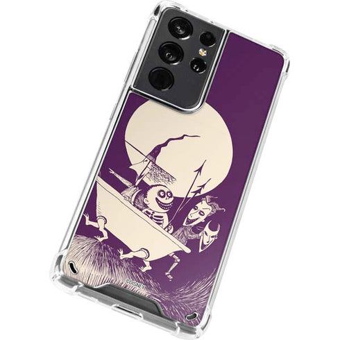Disney The Nightmare Before Christmas Lock Shock and Barrel Art Galaxy S21 Ultra 5G Clear Case