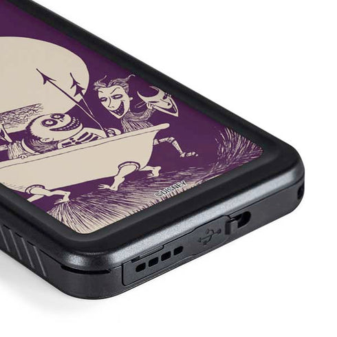 Disney The Nightmare Before Christmas Lock Shock and Barrel Art Galaxy S23 Plus Waterproof Case