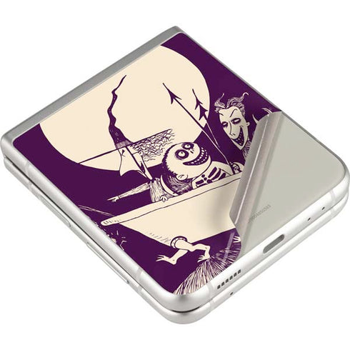 Disney The Nightmare Before Christmas Lock Shock and Barrel Art Galaxy Z Flip3 5G Skin
