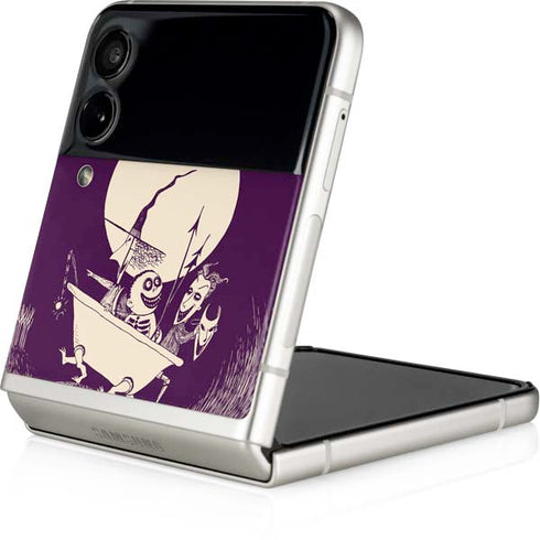 Disney The Nightmare Before Christmas Lock Shock and Barrel Art Galaxy Z Flip3 5G Skin