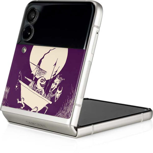 Disney The Nightmare Before Christmas Lock Shock and Barrel Art Galaxy Z Flip4 5G Skin