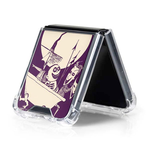 Disney The Nightmare Before Christmas Lock Shock and Barrel Art Galaxy Z Flip5 5G Clear Case