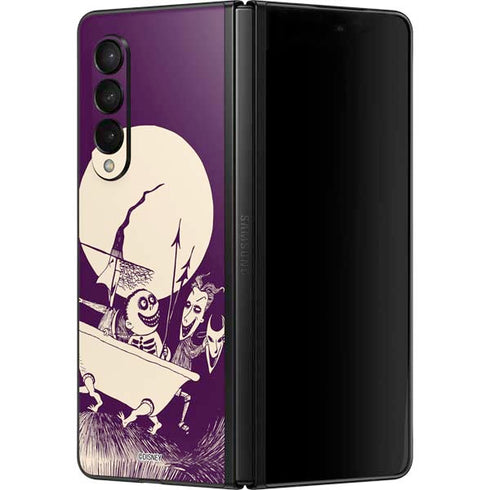 Disney The Nightmare Before Christmas Lock Shock and Barrel Art Galaxy Z Fold3 5G Skin