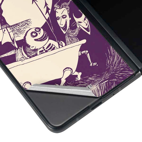 Disney The Nightmare Before Christmas Lock Shock and Barrel Art Galaxy Z Fold4 5G Skin