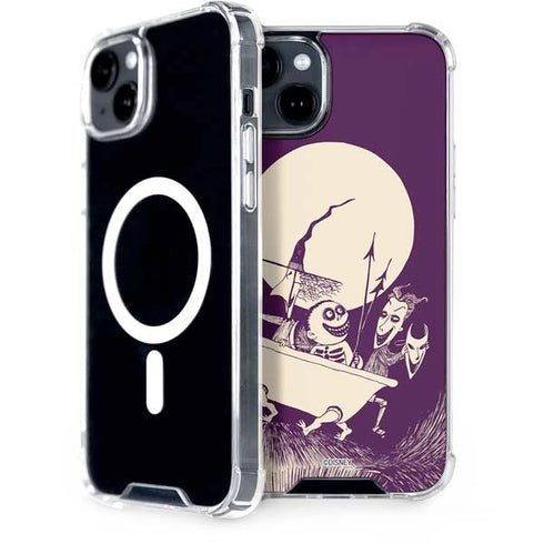 Disney The Nightmare Before Christmas Lock Shock and Barrel Art iPhone 15 Plus MagSafe Case