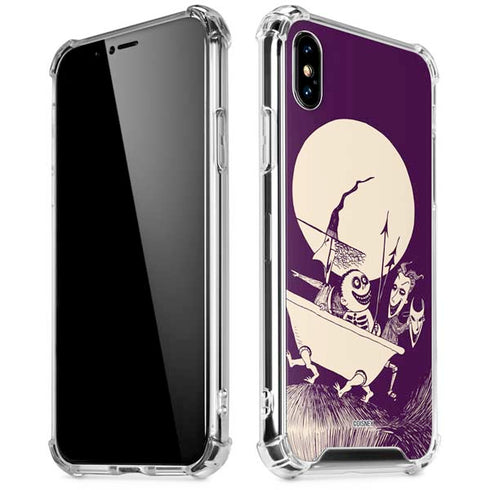 Disney The Nightmare Before Christmas Lock Shock and Barrel Art iPhone XS Max Clear Case