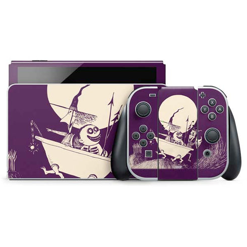 Disney The Nightmare Before Christmas Lock Shock and Barrel Art Nintendo Switch OLED (2021) Skin