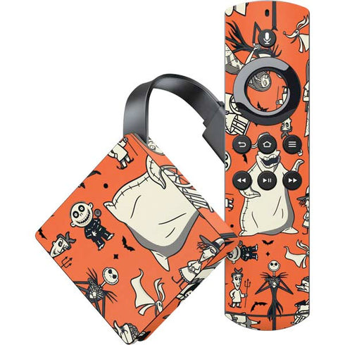 Disney The Nightmare Before Christmas Character Pattern print Amazon Fire TV Skin