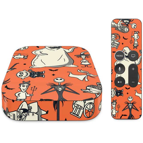 Disney The Nightmare Before Christmas Character Pattern print Apple TV Skin