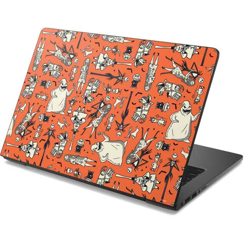 Disney The Nightmare Before Christmas Character Pattern print Dell Chromebook Skin