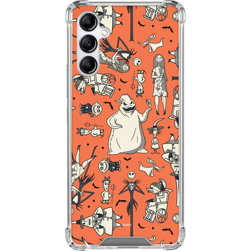 Disney The Nightmare Before Christmas Character Pattern print Galaxy A15 5G Clear Case