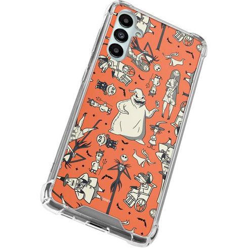 Disney The Nightmare Before Christmas Character Pattern print Galaxy A15 5G Clear Case