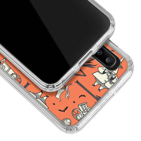 Disney The Nightmare Before Christmas Character Pattern print Galaxy A30 Clear Case
