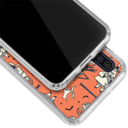Disney The Nightmare Before Christmas Character Pattern print Galaxy A50 Clear Case