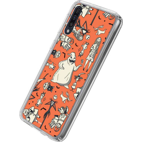 Disney The Nightmare Before Christmas Character Pattern print Galaxy A50 Clear Case