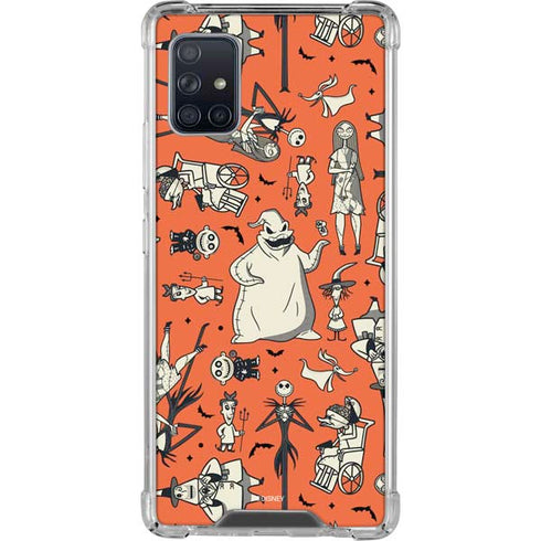 Disney The Nightmare Before Christmas Character Pattern print Galaxy A51 5G Clear Case