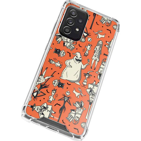 Disney The Nightmare Before Christmas Character Pattern print Galaxy A52 5G Clear Case