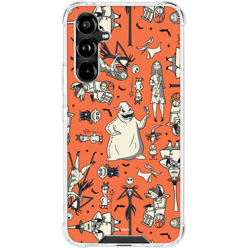 Disney The Nightmare Before Christmas Character Pattern print Galaxy A54 5G Clear Case