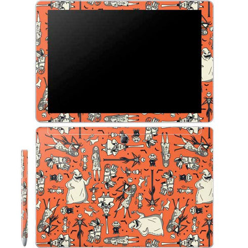 Disney The Nightmare Before Christmas Character Pattern print Galaxy Book 12in Skin